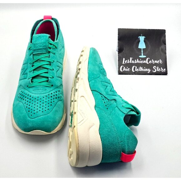 New Balance Women's Teal Blue Suede 580 Deconstructed Running Shoes Size 9 2489 - Picture 11 of 16
